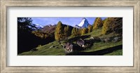 Low angle view of a mountain peak, Matterhorn, Valais Canton, Switzerland Fine Art Print