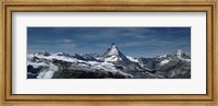 Snow on mountains, Matterhorn, Valais, Switzerland Fine Art Print