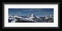 Snow on mountains, Matterhorn, Valais, Switzerland Fine Art Print