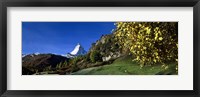 Low angle view of a snowcapped mountain, Matterhorn, Valais, Switzerland Fine Art Print