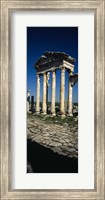 Old ruins of a built structure, Entrance Columns, Apamea, Syria Fine Art Print