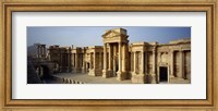Facade of a building, Palmyra, Syria Fine Art Print