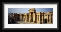 Facade of a building, Palmyra, Syria Fine Art Print