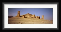 Ancient tombs on a landscape, Palmyra, Syria Fine Art Print