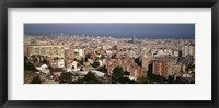 High angle view of a city, Barcelona, Catalonia, Spain Fine Art Print