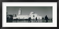 Cars parked in front of a mosque, Jamaa-El-Jedid, Algiers, Algeria Fine Art Print