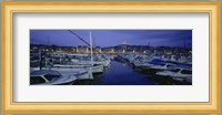 Boats docked at a port, Old Port, Marseille, Bouches-Du-Rhone, Provence-Alpes-Cote Daze, France Fine Art Print