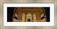 Carving on the wall of a palace, Court Of Lions, Alhambra, Granada, Andalusia, Spain Fine Art Print