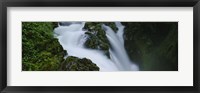 High angle view of a waterfall, Sol Duc Falls, Olympic National Park, Washington State, USA Fine Art Print