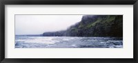 Rock formations at the waterfront, Cliffs Of Moher, The Burren, County Clare, Republic Of Ireland Fine Art Print