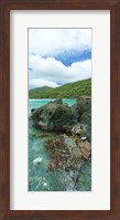 Rocks in the sea, Jumbie Bay, St John, US Virgin Islands Fine Art Print