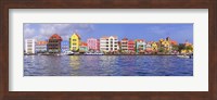 Buildings at the waterfront, Willemstad, Curacao, Netherlands Antilles Fine Art Print