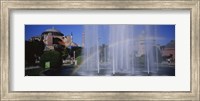 Water fountain with a rainbow in front of museum, Hagia Sophia, Istanbul, Turkey Fine Art Print