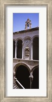Low angle view of a bell tower, Rector's Palace, Dubrovnik, Croatia Fine Art Print