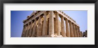 Old ruins of a temple, Parthenon, Acropolis, Athens, Greece Fine Art Print