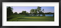 Lake on a golf course, White Deer Run Golf Club, Vernon Hills, Lake County, Illinois, USA Fine Art Print
