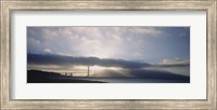 Silhouette of a bridge, Golden Gate Bridge, San Francisco, California, USA Fine Art Print