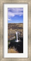 High angle view of a waterfall, Palouse Falls, Palouse Falls State Park, Washington State, USA Fine Art Print