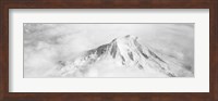 Aerial view of a snowcapped mountain, Mt Rainier, Mt Rainier National Park, Washington State, USA Fine Art Print