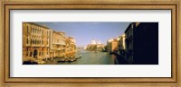 Sun lit buildings along the Grand Canal, Venice, Italy Fine Art Print