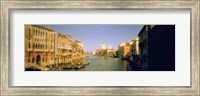 Sun lit buildings along the Grand Canal, Venice, Italy Fine Art Print