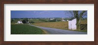 Road through Amish Farms, Pennsylvania Fine Art Print