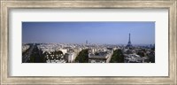 High angle view of a cityscape, Paris, France Fine Art Print