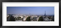 High angle view of a cityscape, Paris, France Fine Art Print