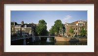 Bridge across a canal, Amsterdam, Netherlands Fine Art Print