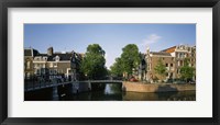 Bridge across a canal, Amsterdam, Netherlands Fine Art Print