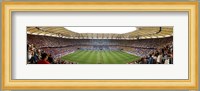 Crowd in a stadium to watch a soccer match, Hamburg, Germany Fine Art Print