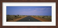 Road passing through a landscape, Outback Highway, Australia Fine Art Print