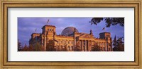 Facade of a building, The Reichstag, Berlin, Germany Fine Art Print