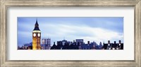 Buildings in a city, Big Ben, Houses Of Parliament, Westminster, London, England Fine Art Print