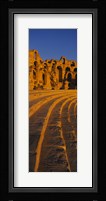 Old ruins of an amphitheater, Roman Theater, El Djem, Mahdia Governorate, Tunisia Fine Art Print