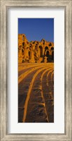 Old ruins of an amphitheater, Roman Theater, El Djem, Mahdia Governorate, Tunisia Fine Art Print