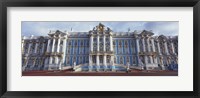 Facade of a palace, Catherine Palace, Pushkin, St. Petersburg, Russia Fine Art Print