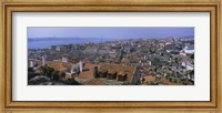High angle view of a city viewed from a castle, Castelo De Sao Jorge, Lisbon, Portugal Fine Art Print