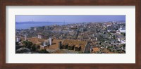 High angle view of a city viewed from a castle, Castelo De Sao Jorge, Lisbon, Portugal Fine Art Print