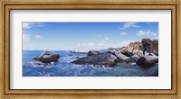 Rock formations in the sea, The Baths, Virgin Gorda, British Virgin Islands Fine Art Print