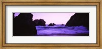 Dusk on the Santa Cruz coastline, California, USA Fine Art Print