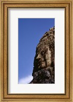 Low angle view of a face carving, Angkor Wat, Cambodia Fine Art Print