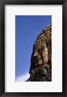 Low angle view of a face carving, Angkor Wat, Cambodia Fine Art Print