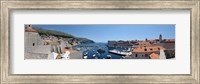 Boats in the sea, UI Sv Dominika, Dubrovnik, Croatia Fine Art Print