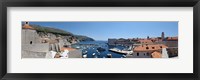 Boats in the sea, UI Sv Dominika, Dubrovnik, Croatia Fine Art Print