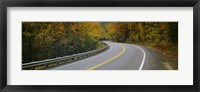 Road passing through a forest, Winding Road, New Hampshire, USA Fine Art Print