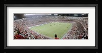 Crowd in a stadium, Sevilla FC, Estadio Ramon Sanchez Pizjuan, Seville, Seville Province, Andalusia, Spain Fine Art Print