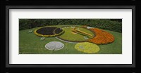 Clock in a park, Geneva, Switzerland Fine Art Print