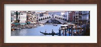 Bridge across a river, Rialto Bridge, Grand Canal, Venice, Italy Fine Art Print