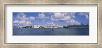 Cruise ships docked at a harbor, Hamilton Harbour, Hamilton, Bermuda Fine Art Print